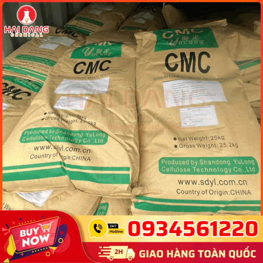 Chất Tạo Đặc CMC Carboxymethyl Cellulose 25kg Trung Quốc