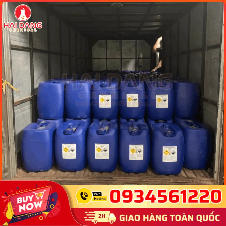 Oxy Già Hydrogen Peroxide H2O2 Hàn Quốc 30kg/can - Chất Tẩy Rửa Cho Nhà Hàng, Khách Sạn 