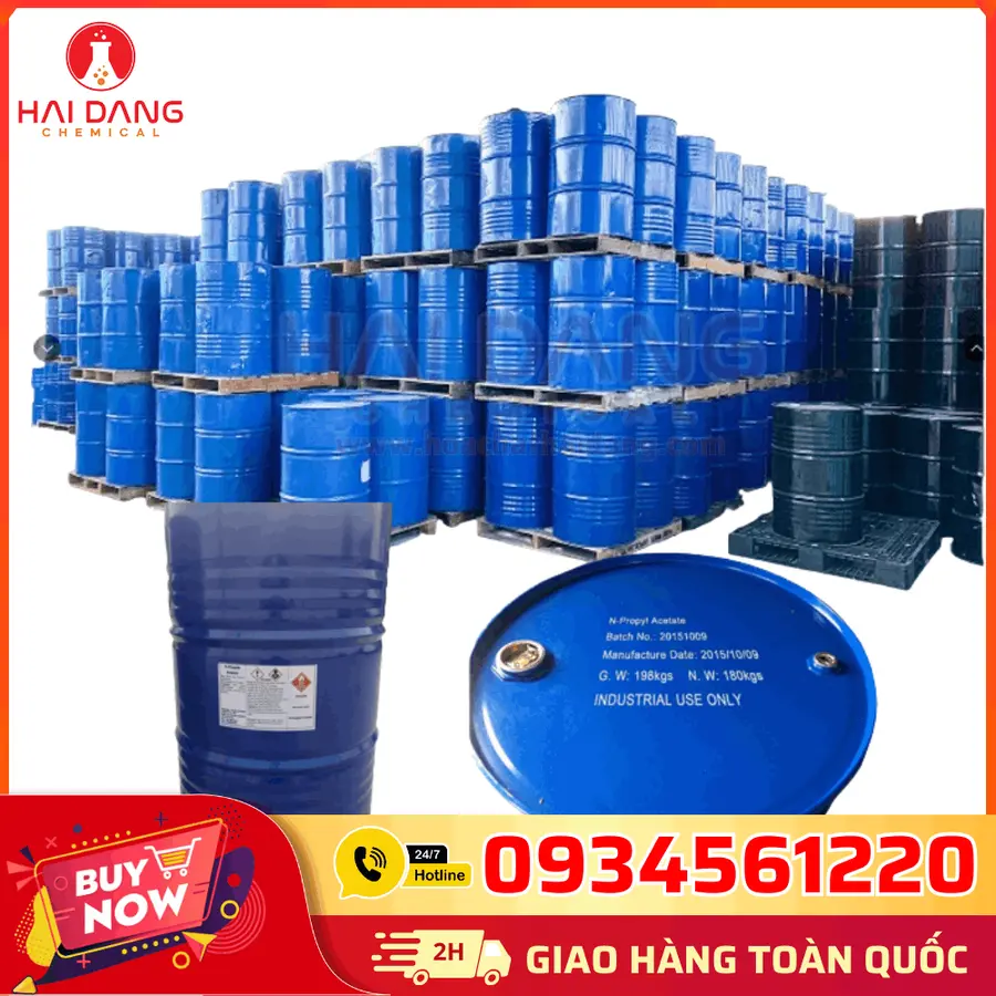Propyl Acetate C5H10O2 99.5% Đài Loan – Dung Môi Tẩy Rửa Mực In, Dầu Mỡ, Nhựa Bám