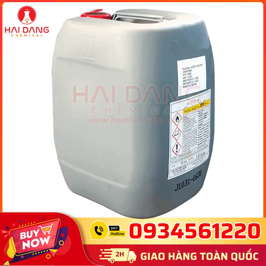 Axit Axetic (Acetic Acid) CH₃COOH 99% Đài Loan