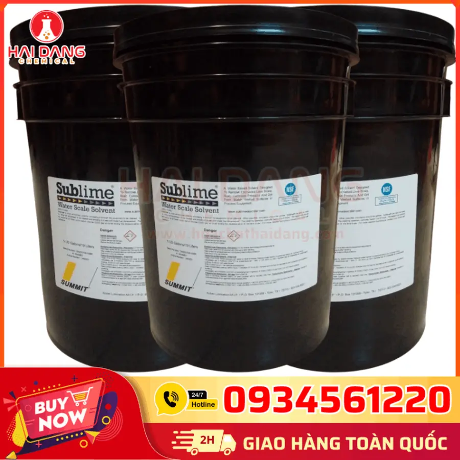 Chất Tẩy Cáu Cặn Sublime Axit Hữu Cơ 19lit Mỹ