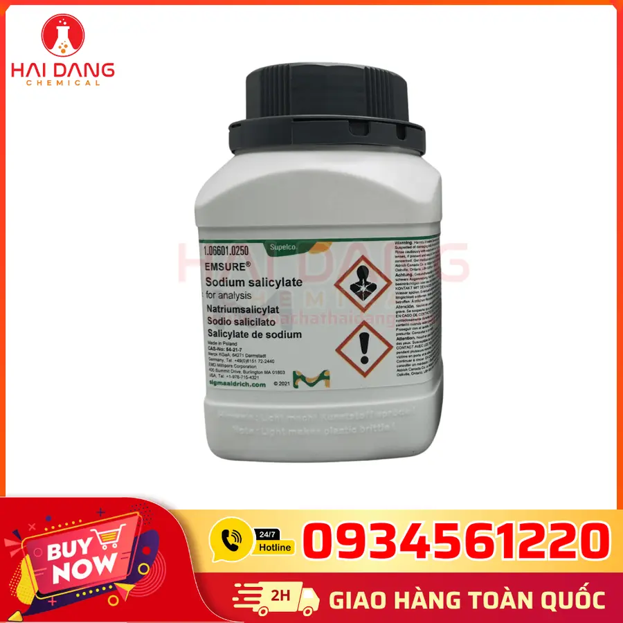 Sodium Salicylate Merck Đức Lọ 250g