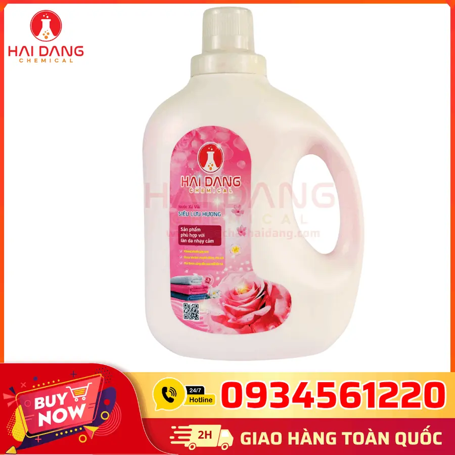 Nước Xả Vải Hải Đăng Hương Hoa Hồng Việt Nam 10lít/can