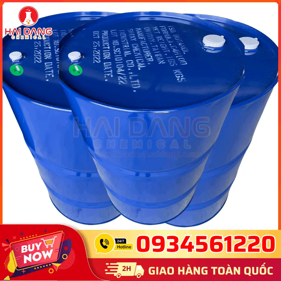 Iso Butanol C4H10O – Phuy 167kg – Dung môi Alcohol pha sơn