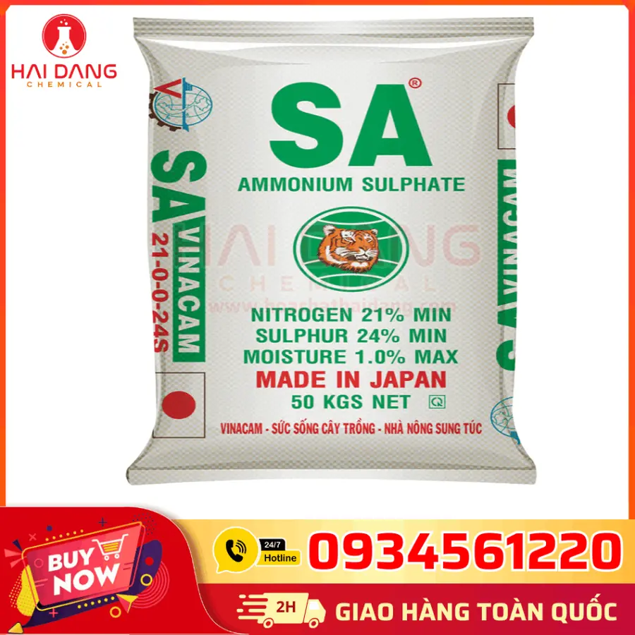 Ammonium Sulfate (NH₄)₂SO₄ 50kg/bao Nhật Bản