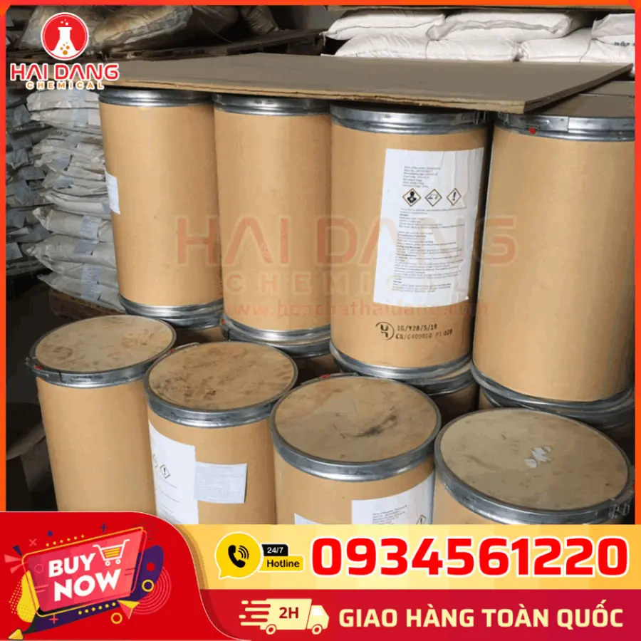 Đồng Cacbonat CuCO₃ 95% Trung Quốc 25kg Thùng