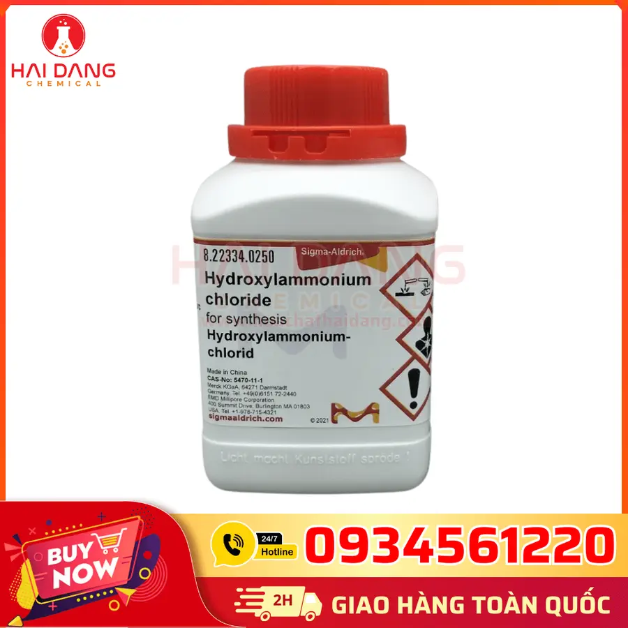 Hydroxylammonium Chloride NH₃OHCl Lọ 250g – Merck