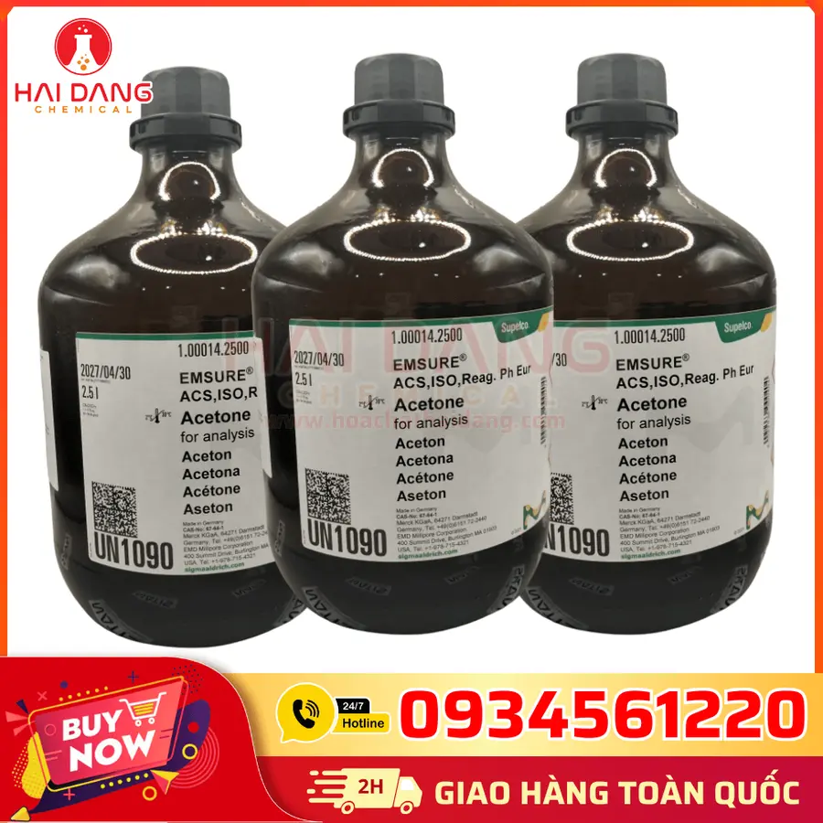 Acetone C3H6O Lọ 2.5L – Merck
