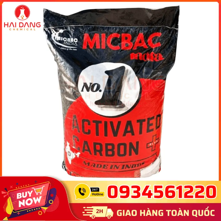 Than Hoạt Tính Micbac C 85% Ấn Độ 25kg Bao