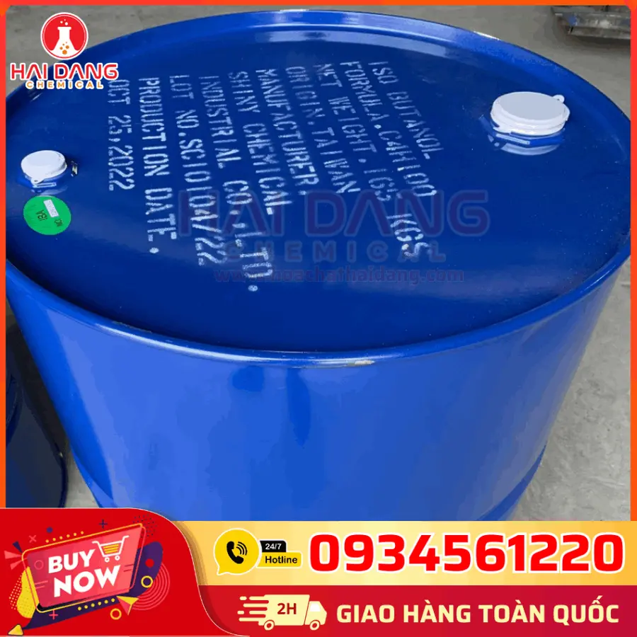 N-Butanol C4H10O 99% – Phuy 165kg – Dung môi Alcohol pha sơn
