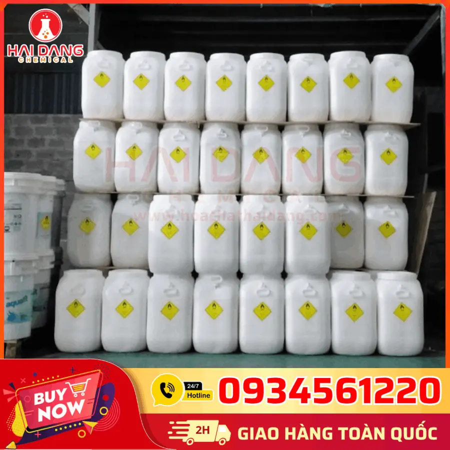 TCCA (Trichloroisocyanuric Acid) C₃Cl₃N₃O₃ 90% Viên 200g Trung Quốc 50kg/thùng