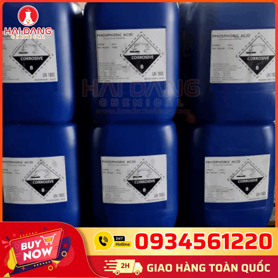 Axit Photphoric H3PO4 85% Trung Quốc 35kg/can