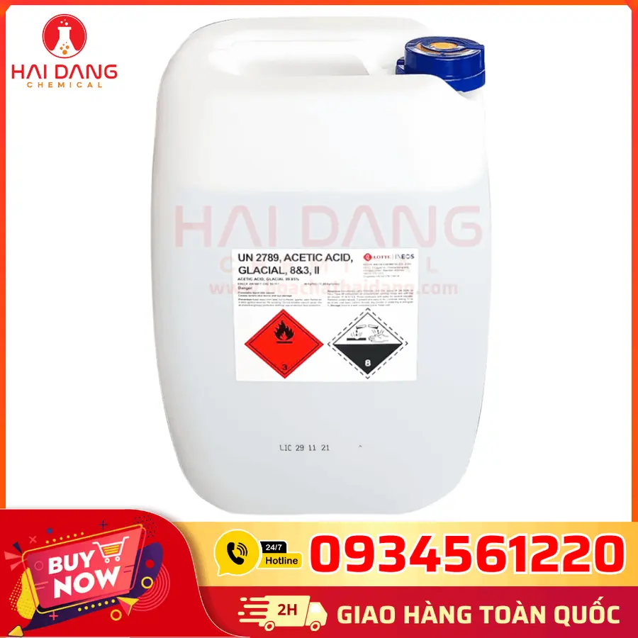 Acid Acetic CH3COOH ≥99% Hàn Quốc 30kg/can