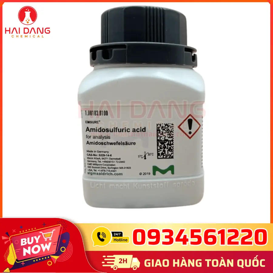 Amidosulfuric Acid Đức Merck Lọ 100g