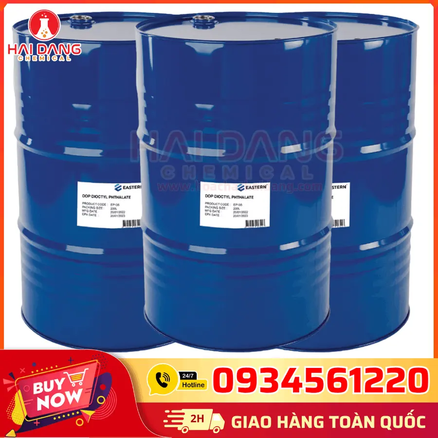Dioctyl Phthalate (DOP) C₂₄H₃₈O₄ 99.5% Trung Quốc 200kg/phuy