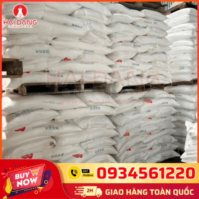 Soda Ash Light Nirma Na2CO3 99% Ấn Độ 50kg/bao