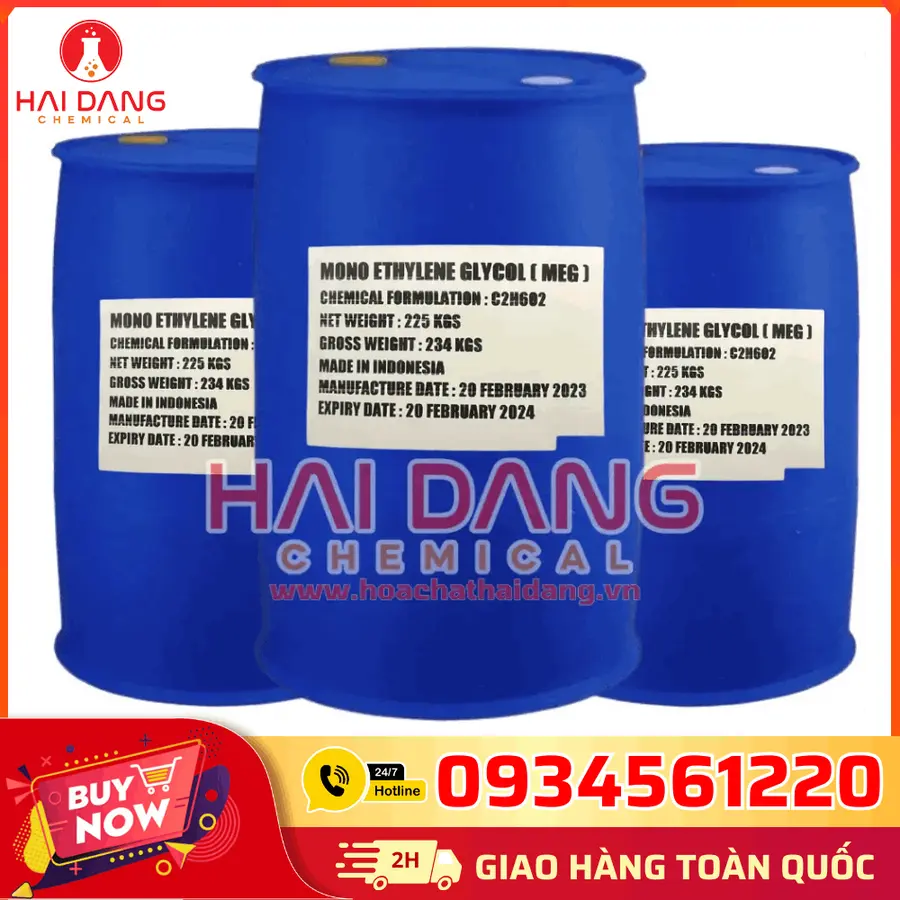 Ethylene Glycol C2H6O2 - Dung môi pha sơn
