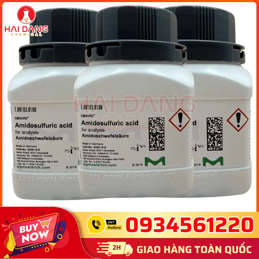 Amidosulfuric Acid Đức Merck Lọ 100g
