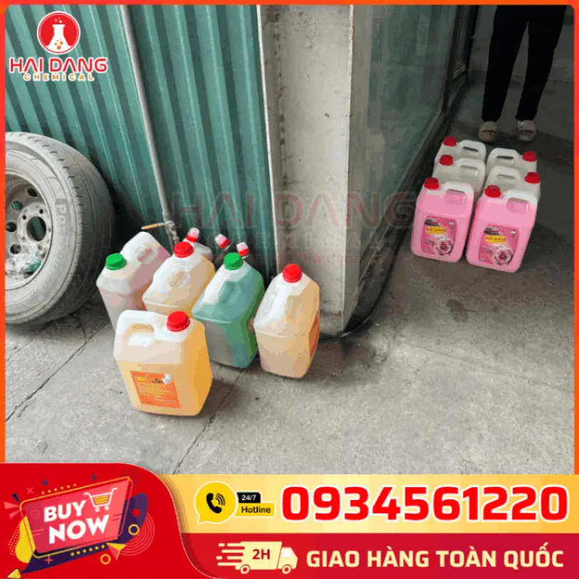 Nước Xả Vải Hải Đăng Hương Hoa Hồng Việt Nam 10lít/can