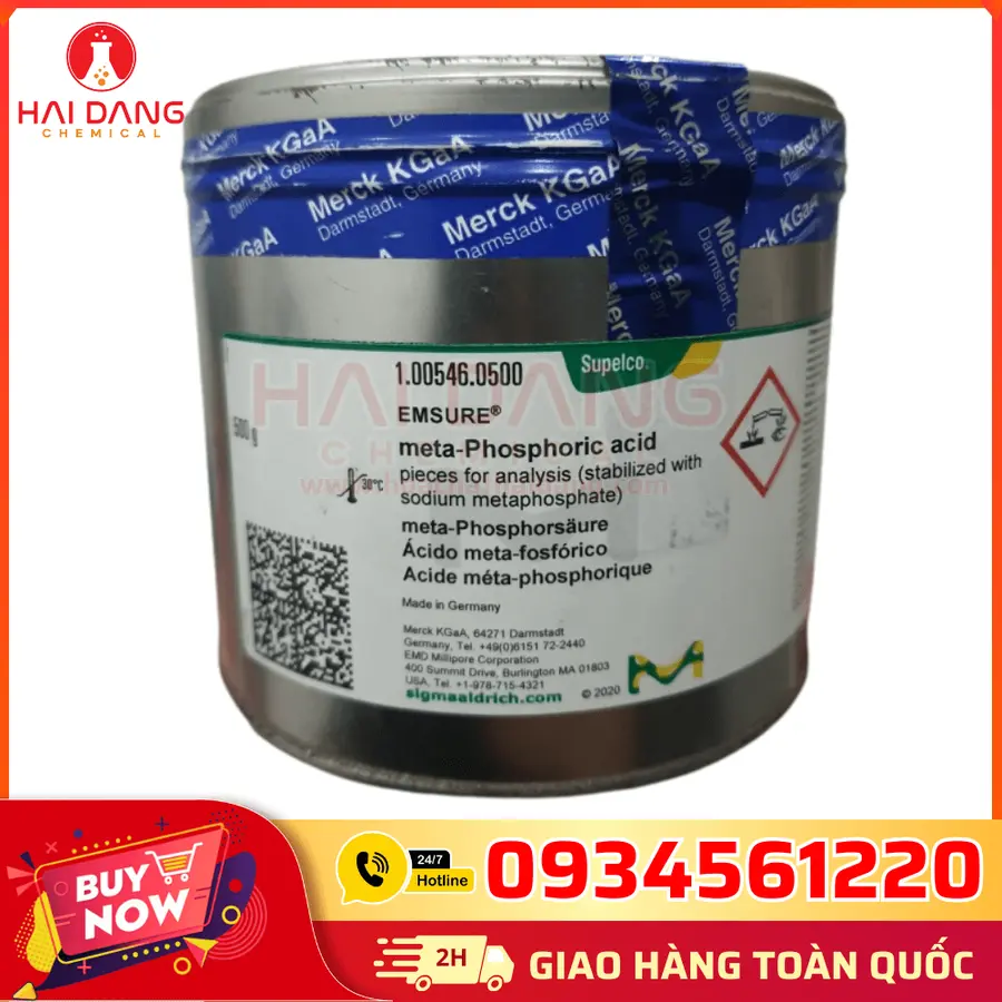 Meta-Phosphoric Acid HPO₃ Lọ 500g – Merck