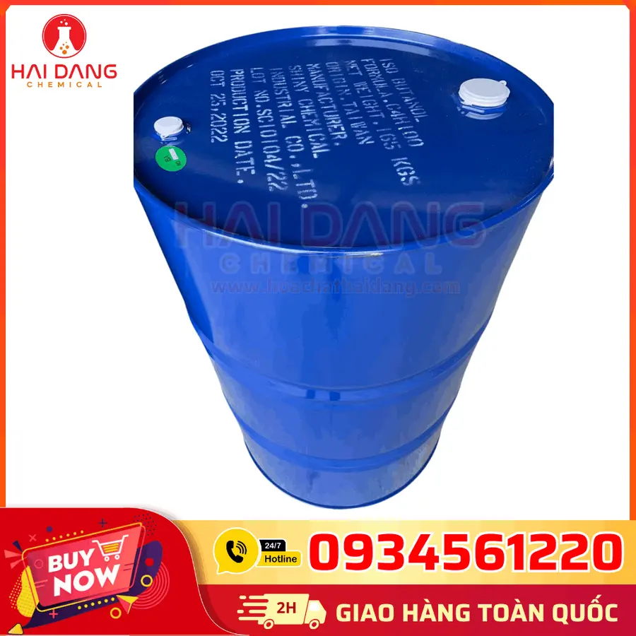 Iso Butanol C4H10O – Phuy 167kg – Dung môi Alcohol pha sơn