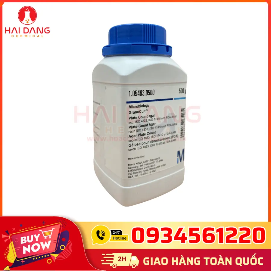 Plate Count Agar PCA Lọ 500g – Merck