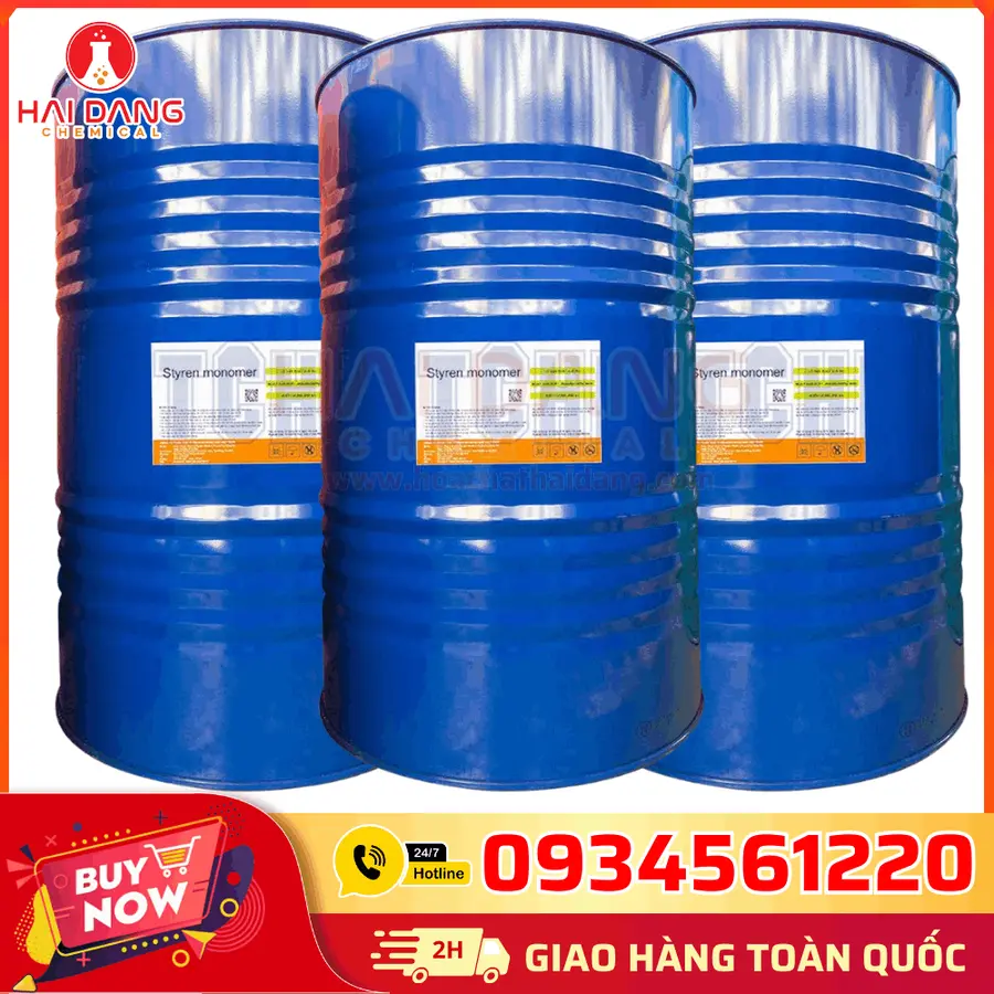 Dung môi Styrene Monomer (SM) Đài Loan Phuy 180kg