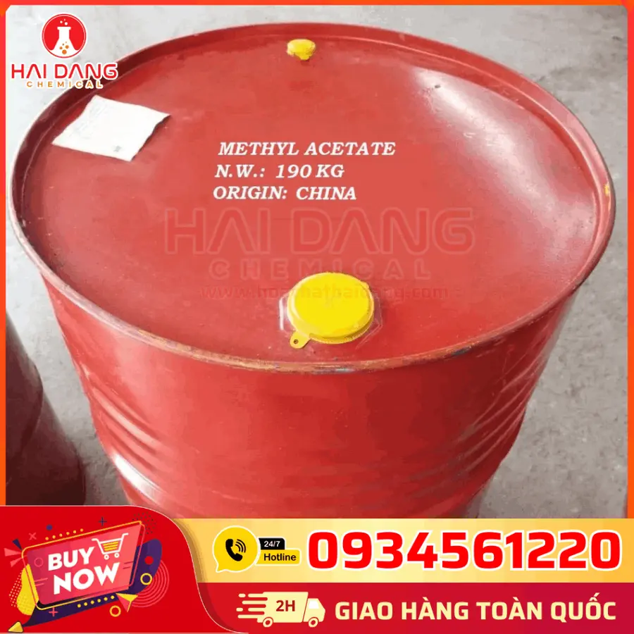 Methyl Acetate 99.5% – Dung môi pha sơn – Công nghiệp – Phuy 190kg