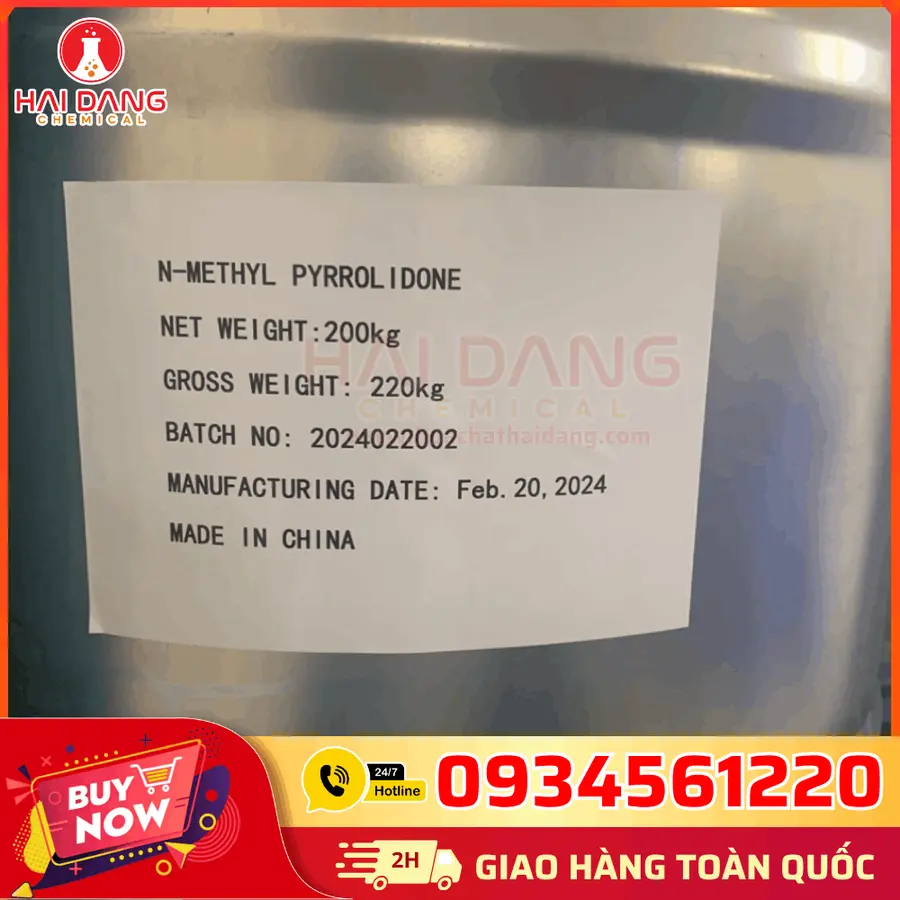 N-Methyl Pyrrolidone NMP – Phuy 210kg – Dung môi pha sơn