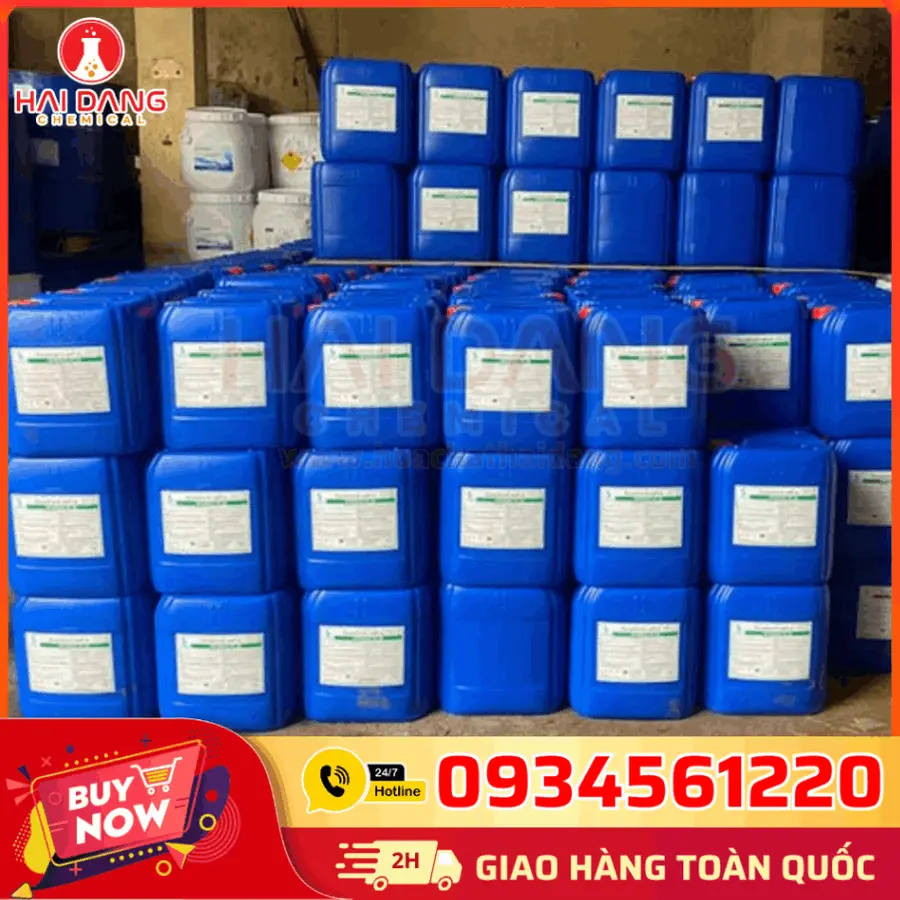 Oxy Già (Hydrogen Peroxide) H₂O₂ 50% Thái Lan 35kg/can