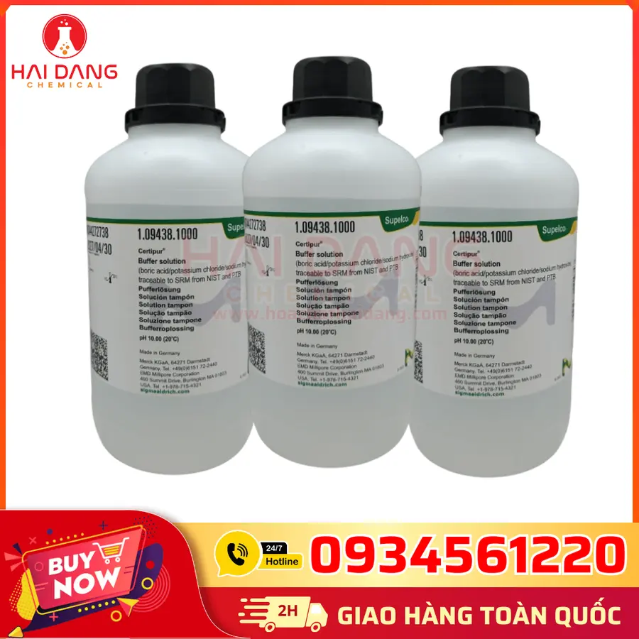 Dung Dịch Chuẩn pH 10.00 Đức Merck Lọ 1L