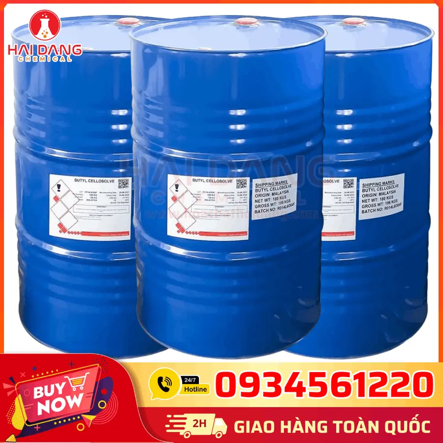 Butyl Cellosolve BCS – Phuy 188kg – Dung môi pha sơn