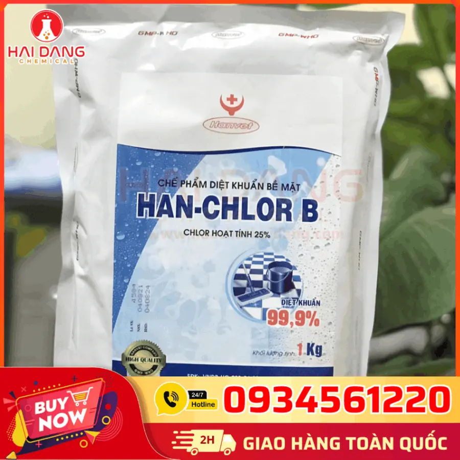 Cloramin B 1kg – Khử Trùng Ao Nuôi, Dụng Cụ – Diệt Vi Khuẩn Mạnh
