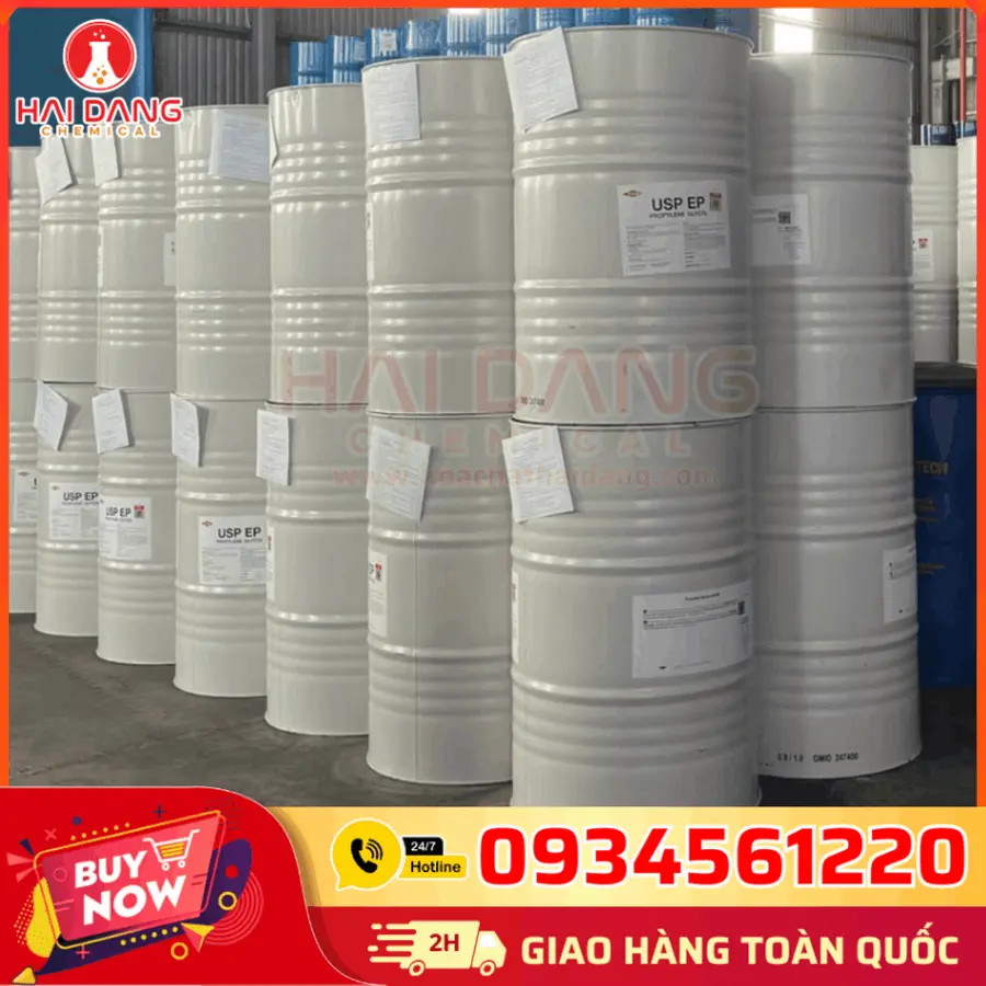 Propylene Glycol PG C3H8O2 – Dung môi pha sơn