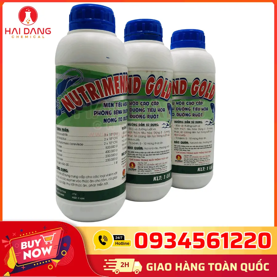 Nutrimend Gold 1 Lít/Chai – Bổ Gan, Tăng Miễn Dịch, Kích Thích Tiêu Hóa