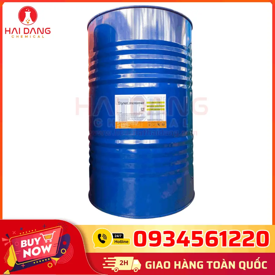 Styrene Monomer (SM) C₈H₈ 99.8% Đài Loan 180kg/phuy