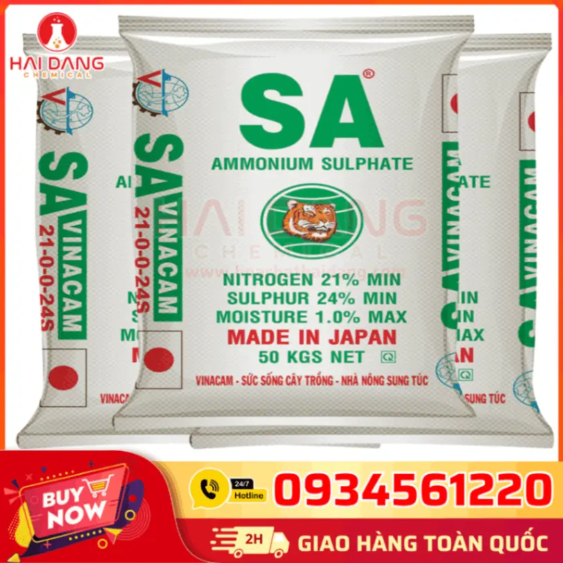 Ammonium Sulfate (NH₄)₂SO₄ 50kg/bao Nhật Bản
