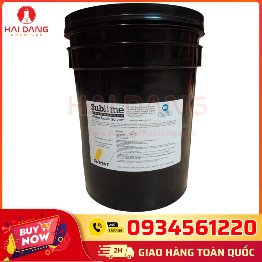 Chất Tẩy Cáu Cặn Sublime Axit Hữu Cơ 19lit Mỹ