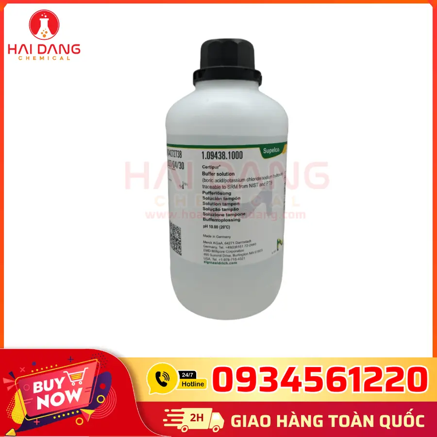 Dung Dịch Chuẩn pH 10.00 Đức Merck Lọ 1L