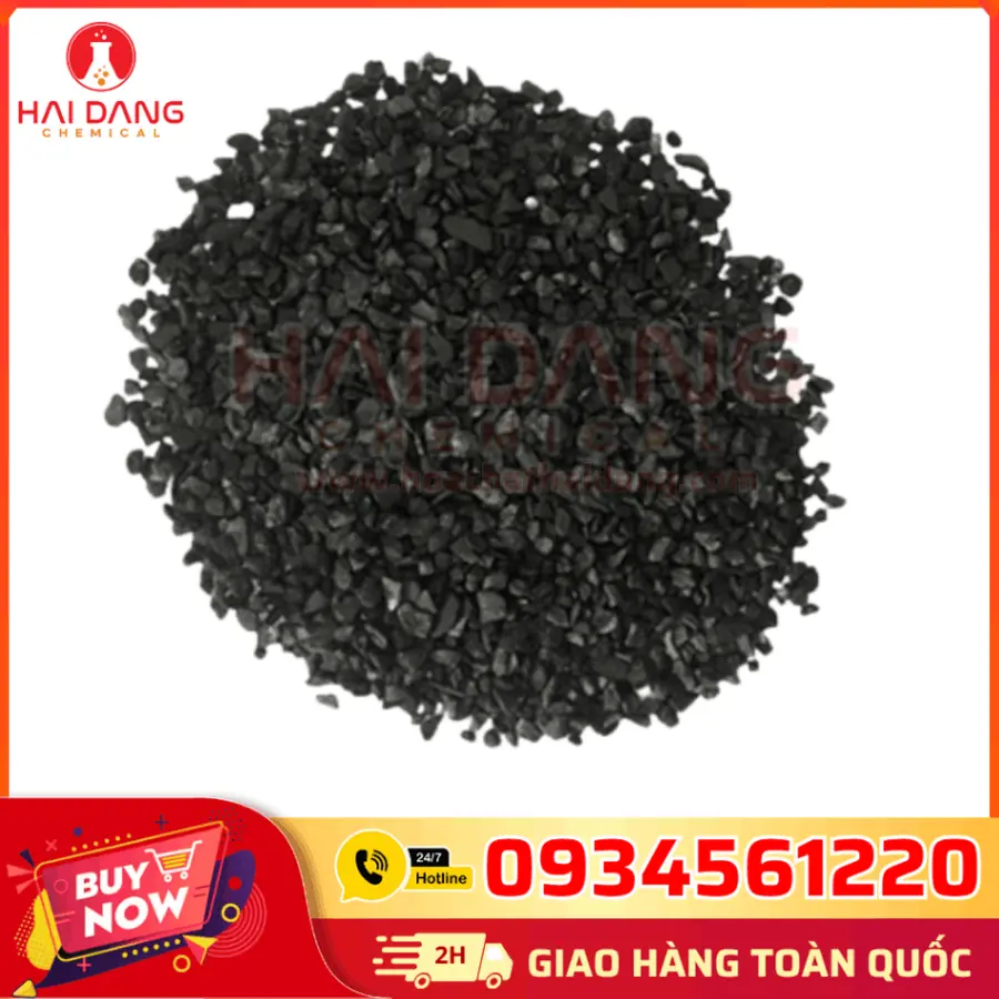 Carbon Hoạt Tính (Than Hoạt Tính) | C | I-ốt 900-1100 | Ấn Độ | 25kg/bao