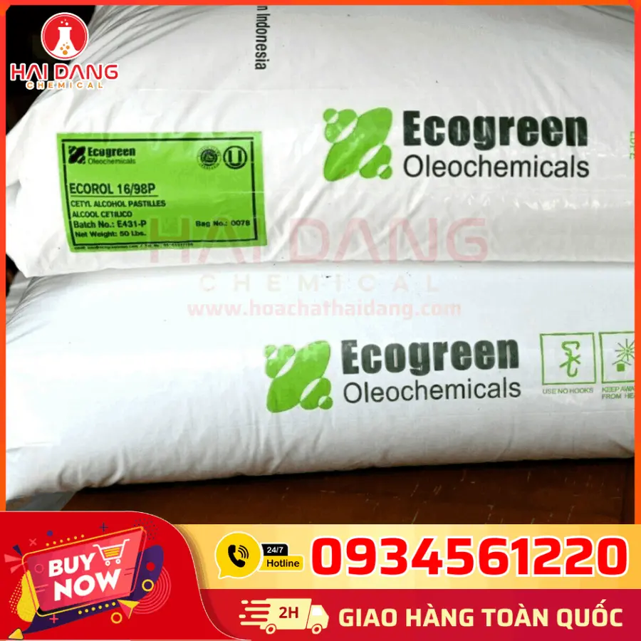 Cetyl Stearyl Alcohol C16-18 Indonesia 20kg/bao