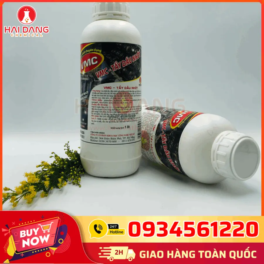 Tẩy Dầu Nhớt VMC Việt Nam 1lit/chai - Hóa Chất Tẩy Rửa Cáu Cặn