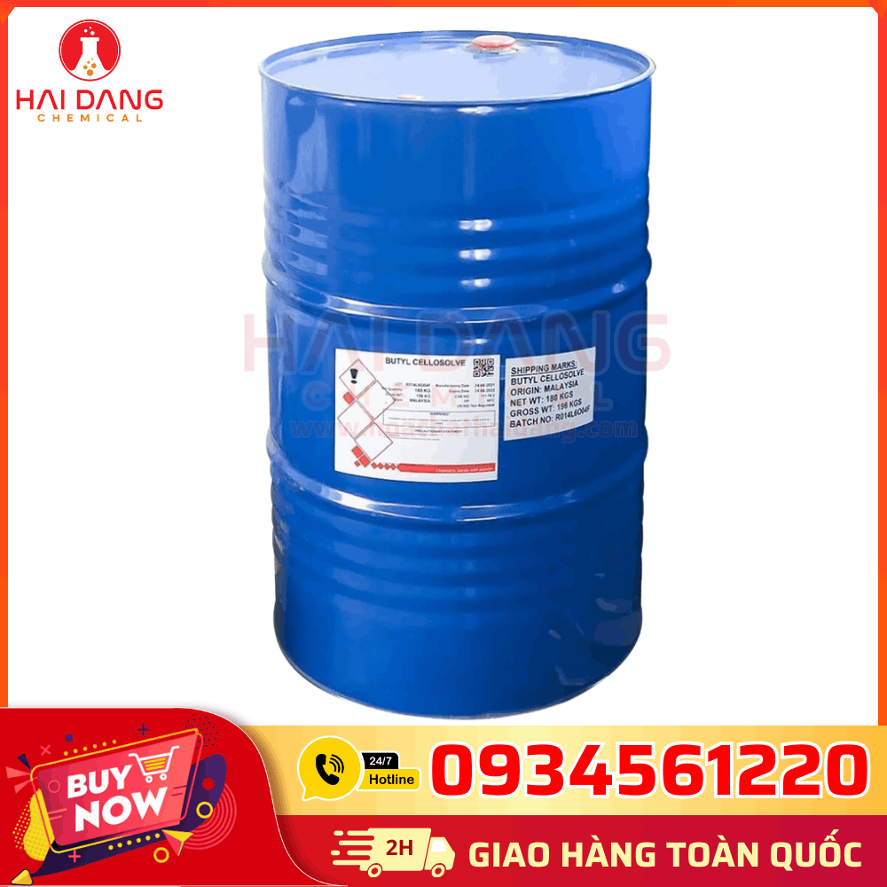 Butyl Cellosolve BCS phuy 188kg – Dung Môi Pha Sơn Công Nghiệp Cao Cấp