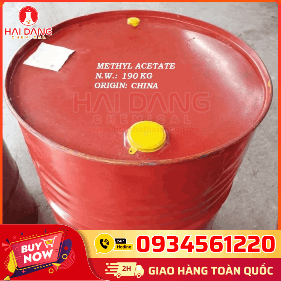 Methyl Acetate 99.5% – Dung Môi Pha Sơn Công Nghiệp, COA MSDS Đầy Đủ, Chính Hãng