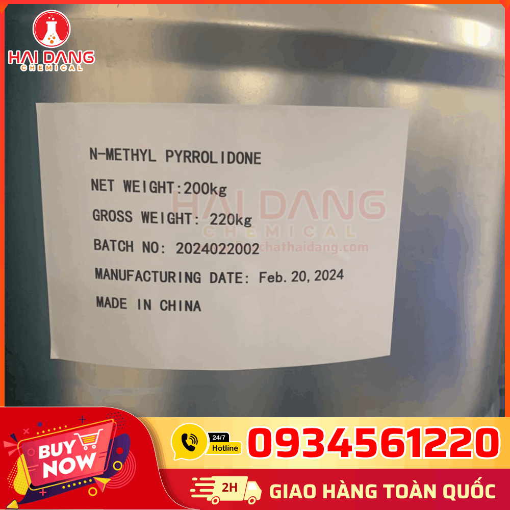 Phuy 210kg NMP – Hóa Chất Công Nghiệp Cho Sơn, Keo, Nhựa, Cao Su, Mực In