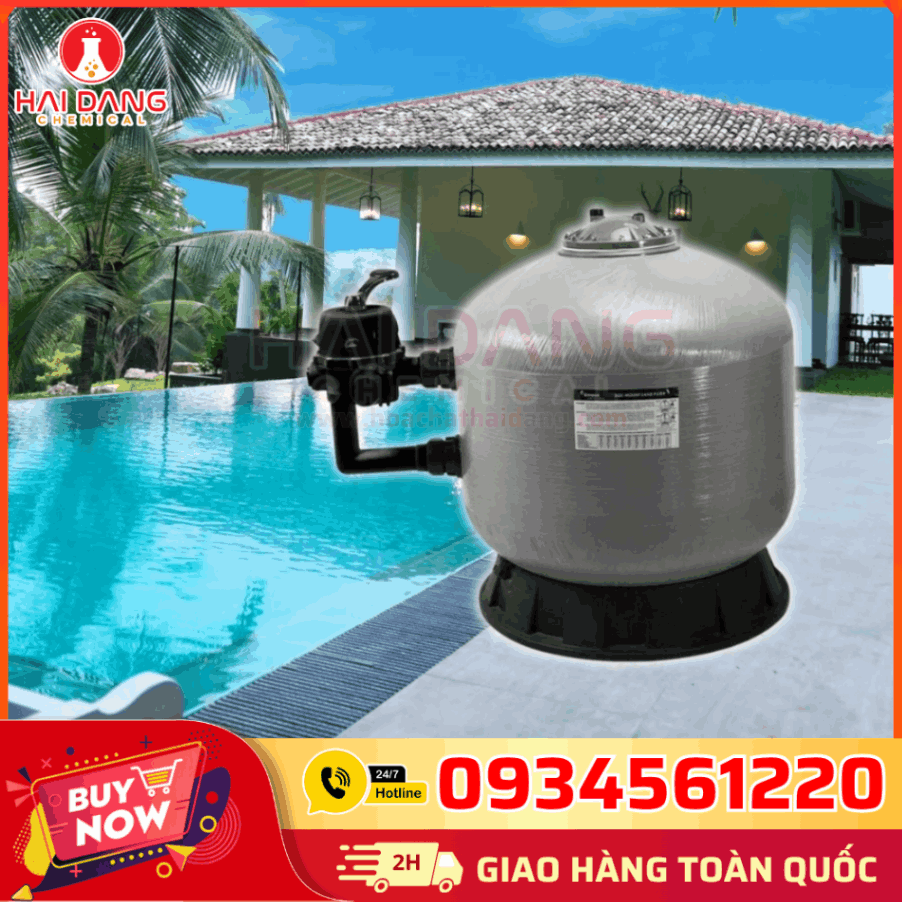 Kho Hóa Chất Hải Đăng – Bình Lọc Emaux V450, Sỏi Thủy Tinh, Chính Hãng Hồng Kông, Hiệu Suất Lọc Cao, Cung Cấp Toàn Quốc.