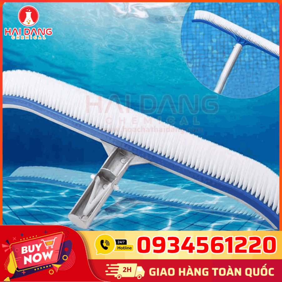 Chổi Cọ SE16 – Lông Mềm Chuyên Dụng, Làm Sạch Rêu Và Cặn Bẩn Hiệu Quả, Phù Hợp Cho Hồ Bơi Gia Đình Và Resort.
