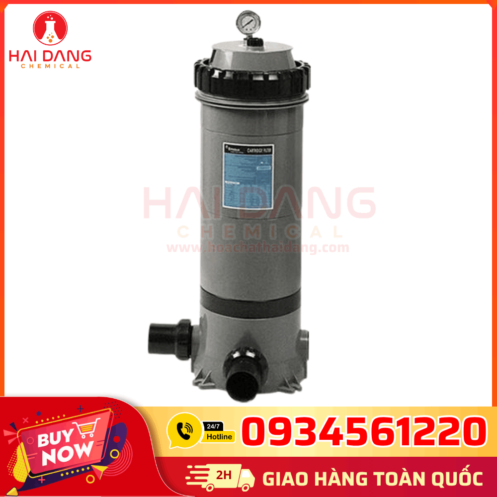 Bộ Lọc Cartridge Emaux CF75 – Thiết Kế Gọn, Giấy Lọc Chuyên Dụng, Hiệu Quả Lọc Tốt, Phù Hợp Cho Hồ Bơi Gia Đình Và Spa.