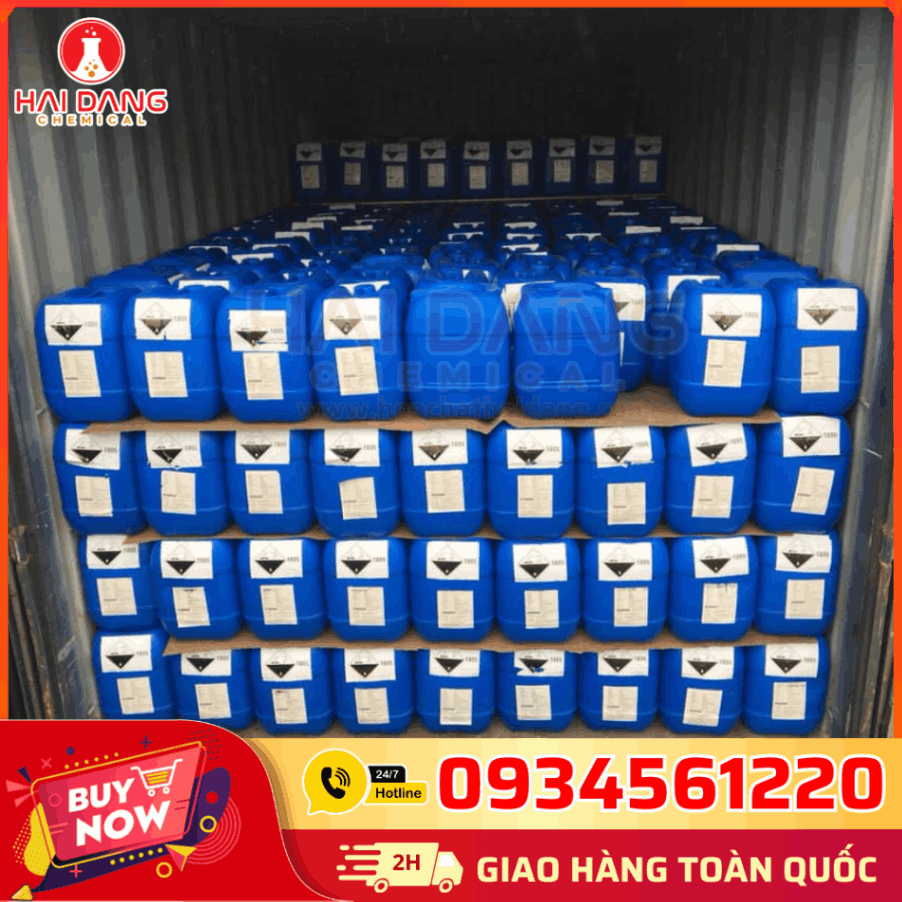 H₃PO₄ Phosphoric Acid 85% – Hóa Chất Xử Lý Nước, Phụ Gia Thực Phẩm 35kg