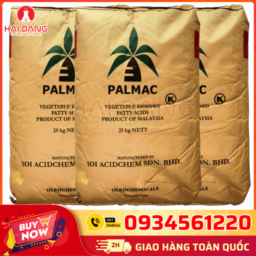 Bao Acid Stearic Palmac 25kg Malaysia – Nguyên Liệu Công Nghiệp